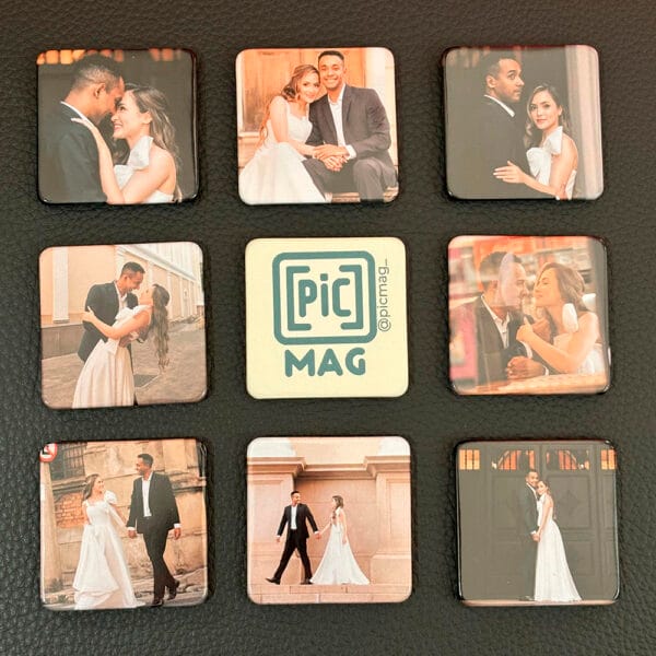 Kit com 9 Ímãs personalizados PIC MAG
