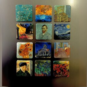 Kit VAN GOGH com 12 ímãs das obras mais famosas